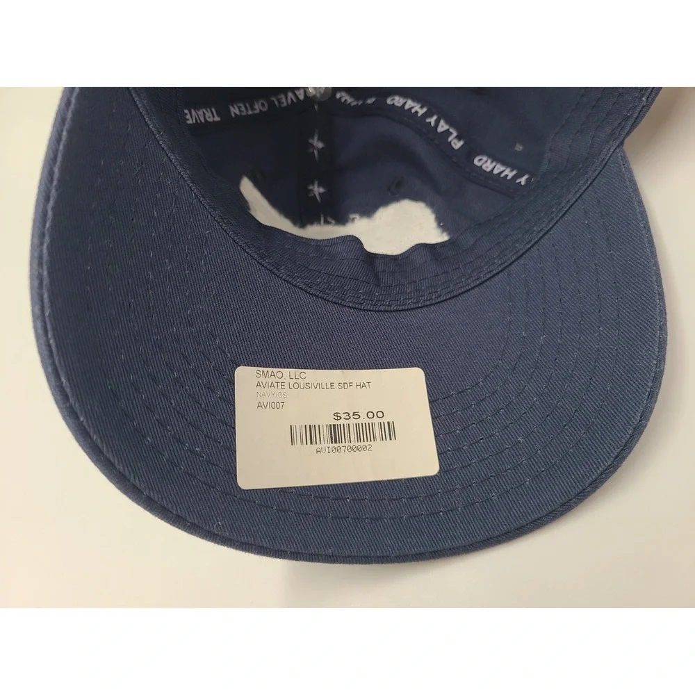 SDF Louisville International‎ Airport Aviate Strapback Adjustable Hat Cap Blue